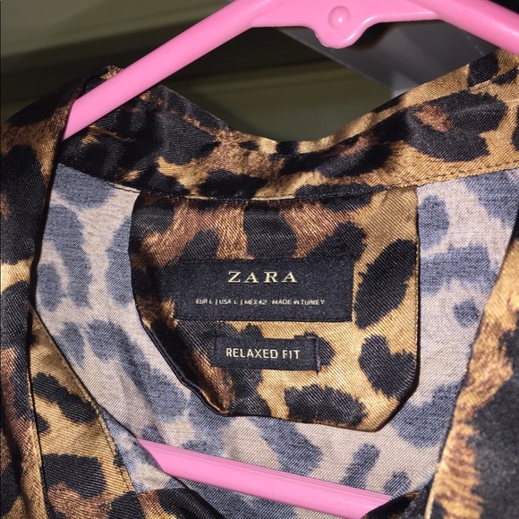 Zara | Shirts | Zara Mens Leopard Print 